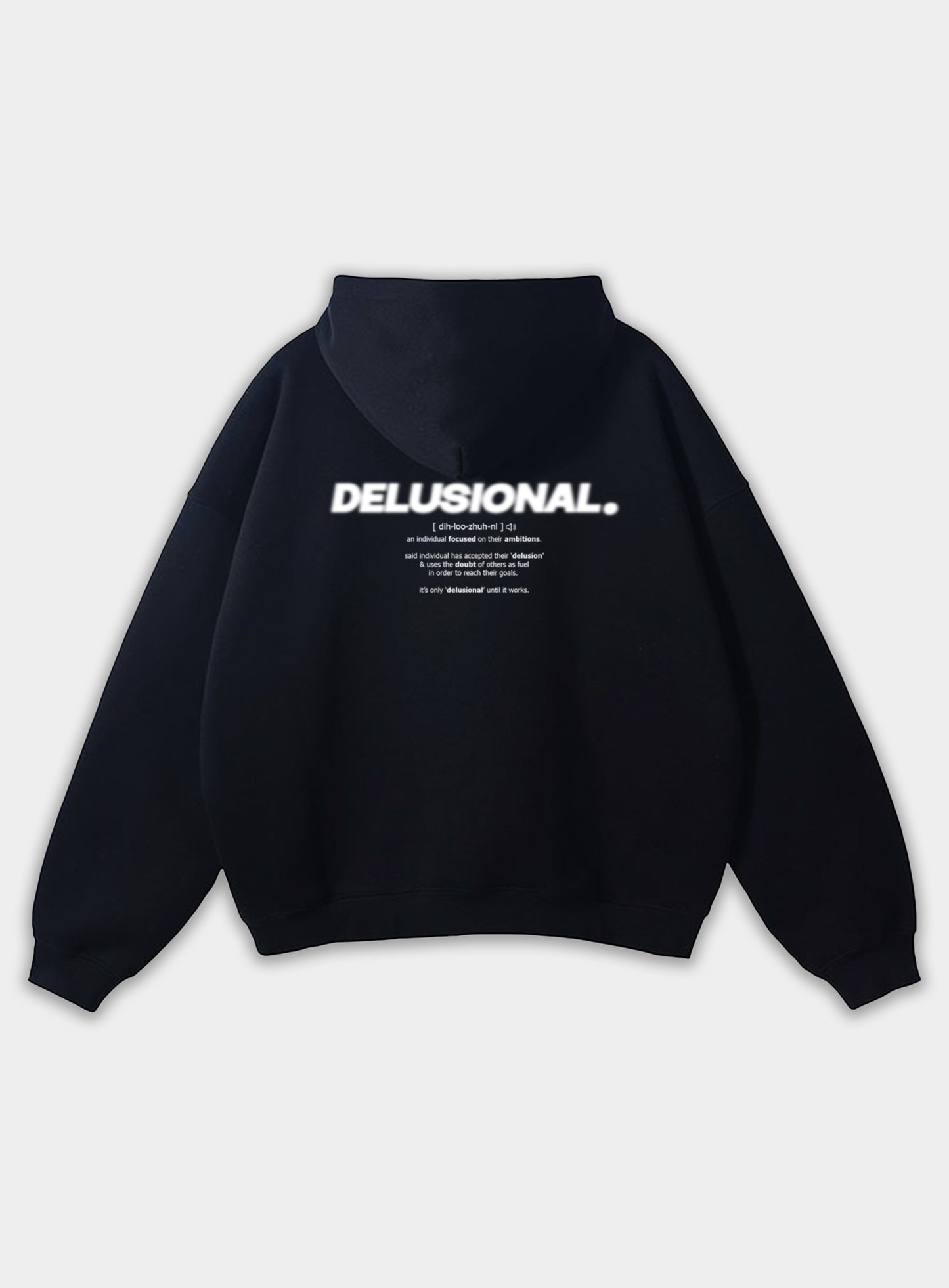 VISION. Hoodie - Black