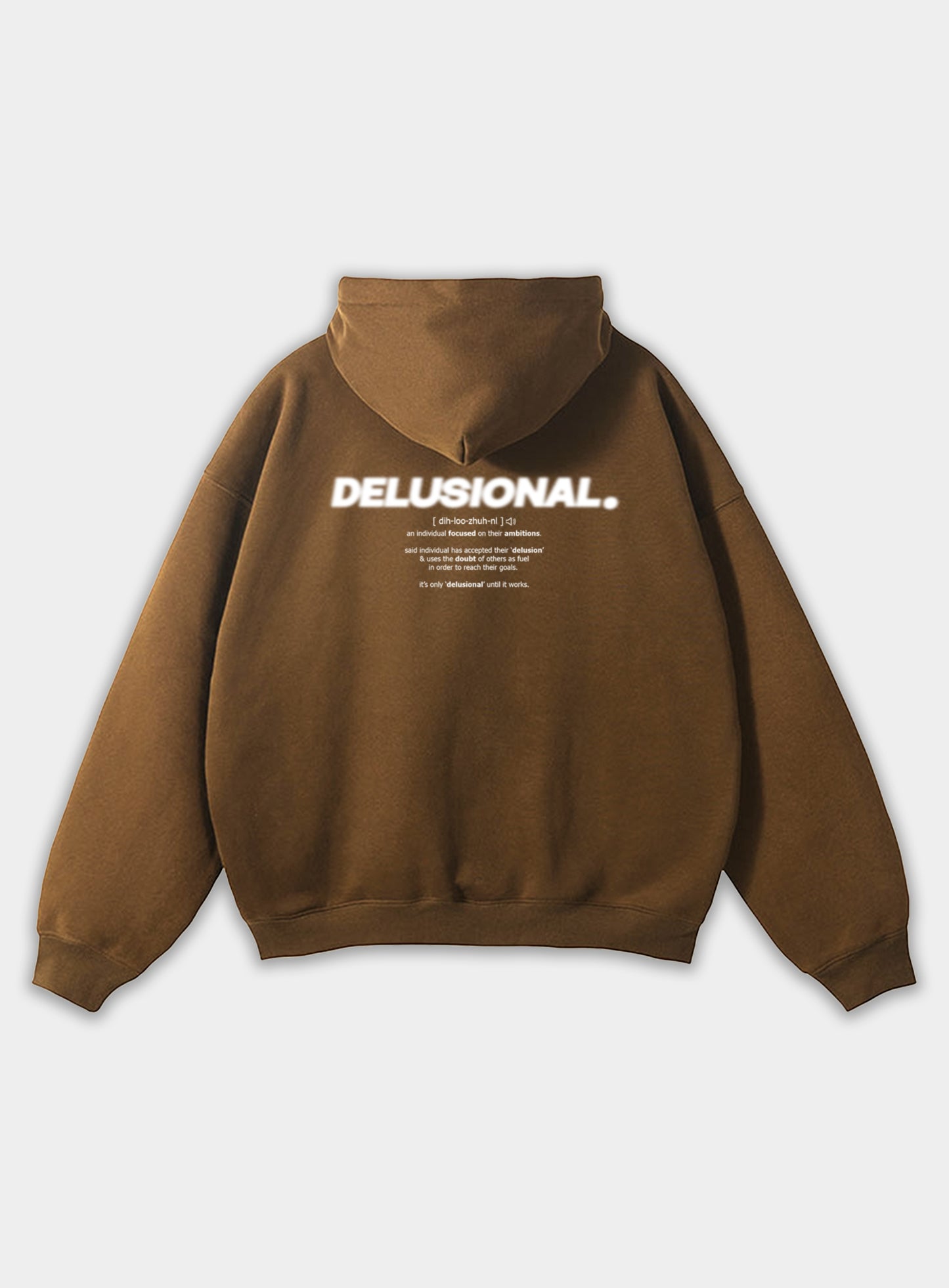 VISION. Hoodie - Brown