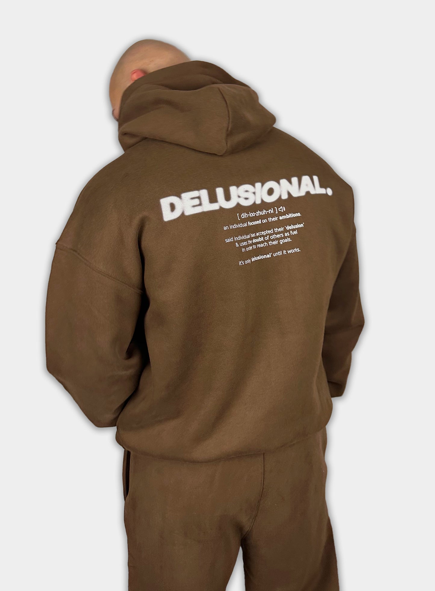 VISION. Hoodie - Brown