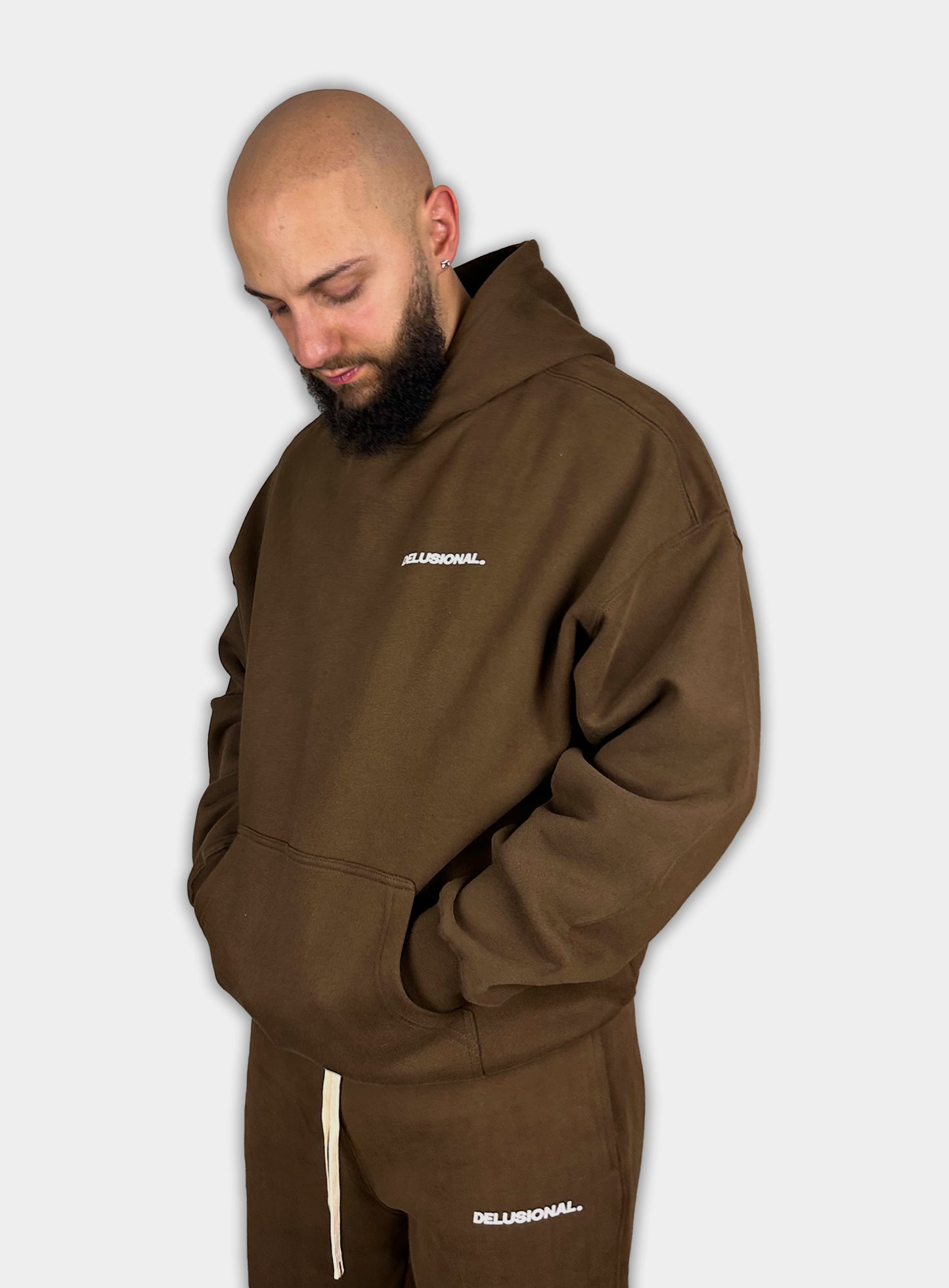 VISION. Hoodie - Brown